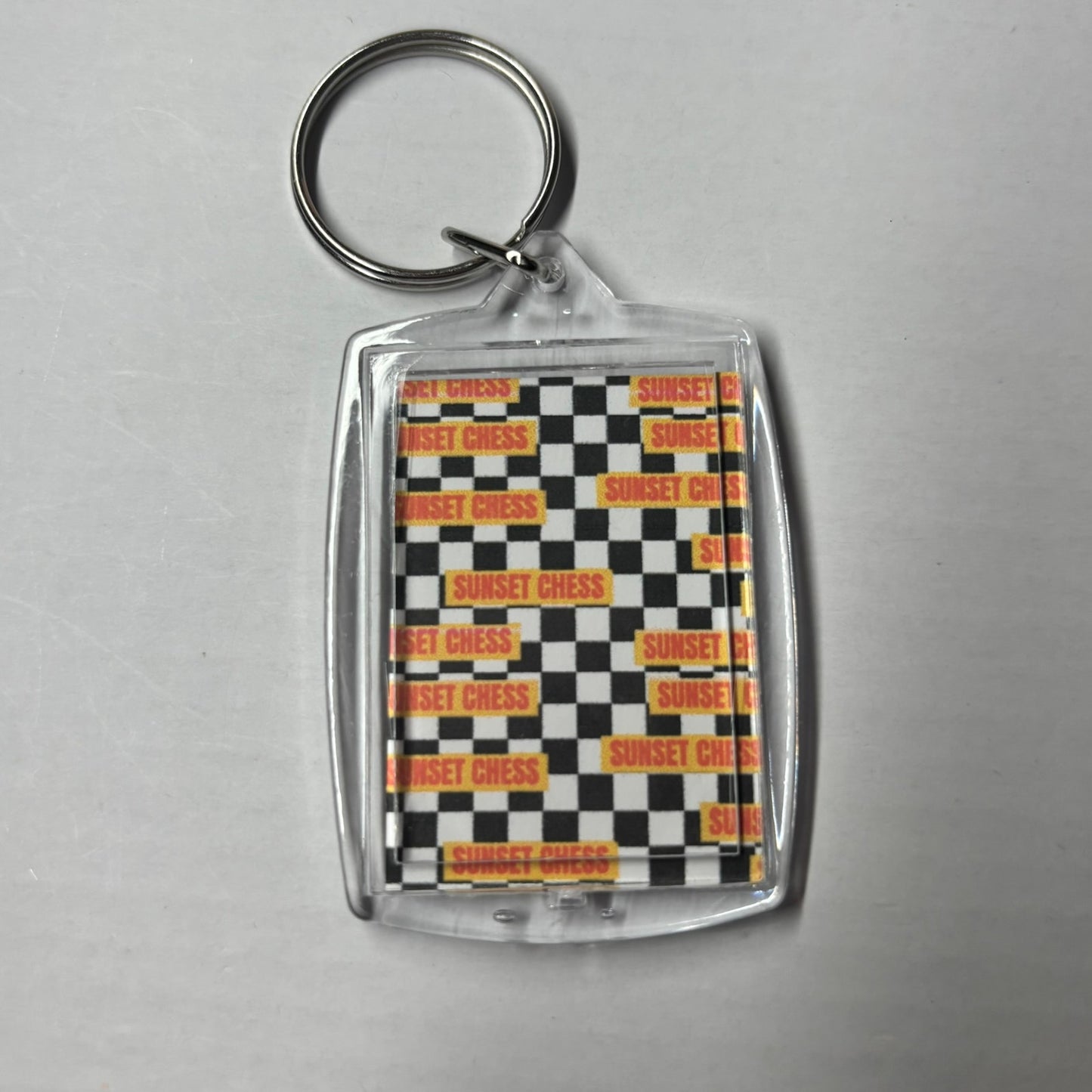 Strategic Game - Chess  Photo Keychain