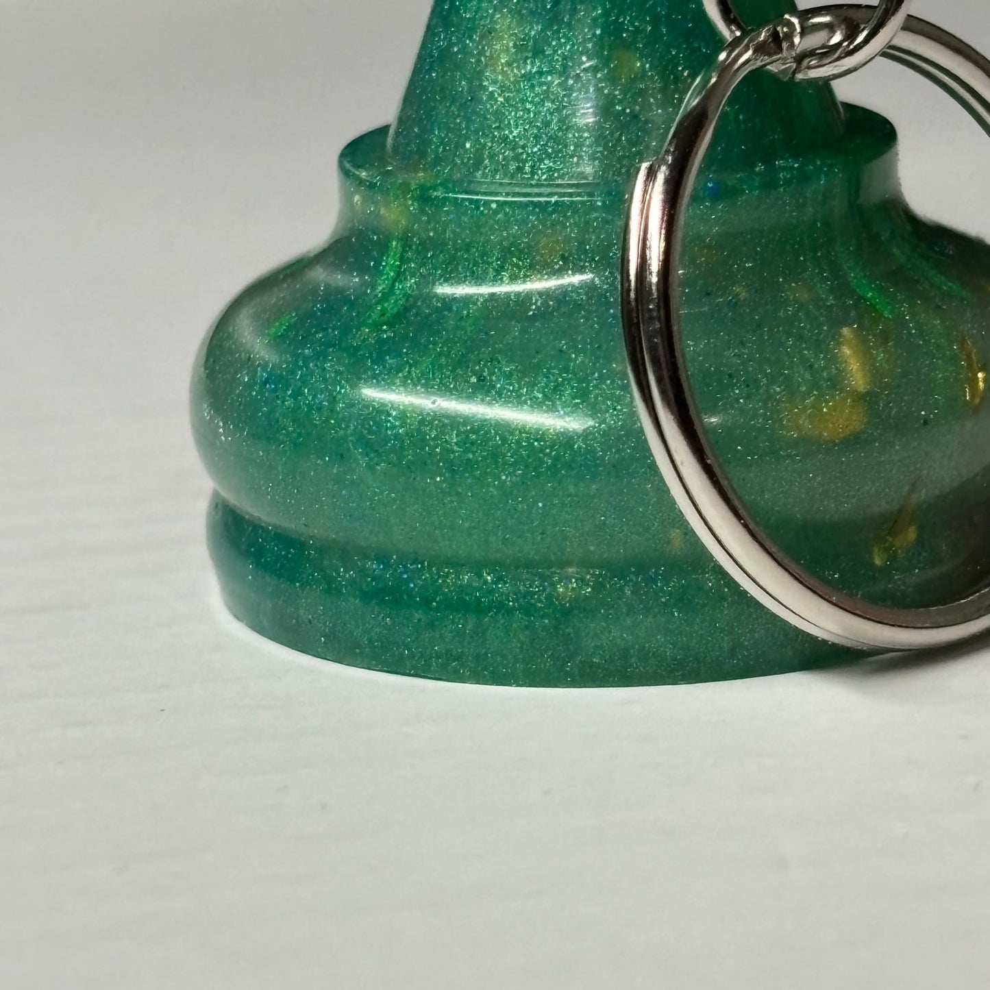 Prestige Green Pawn -  Handmade Resin Keychain - Large Edition