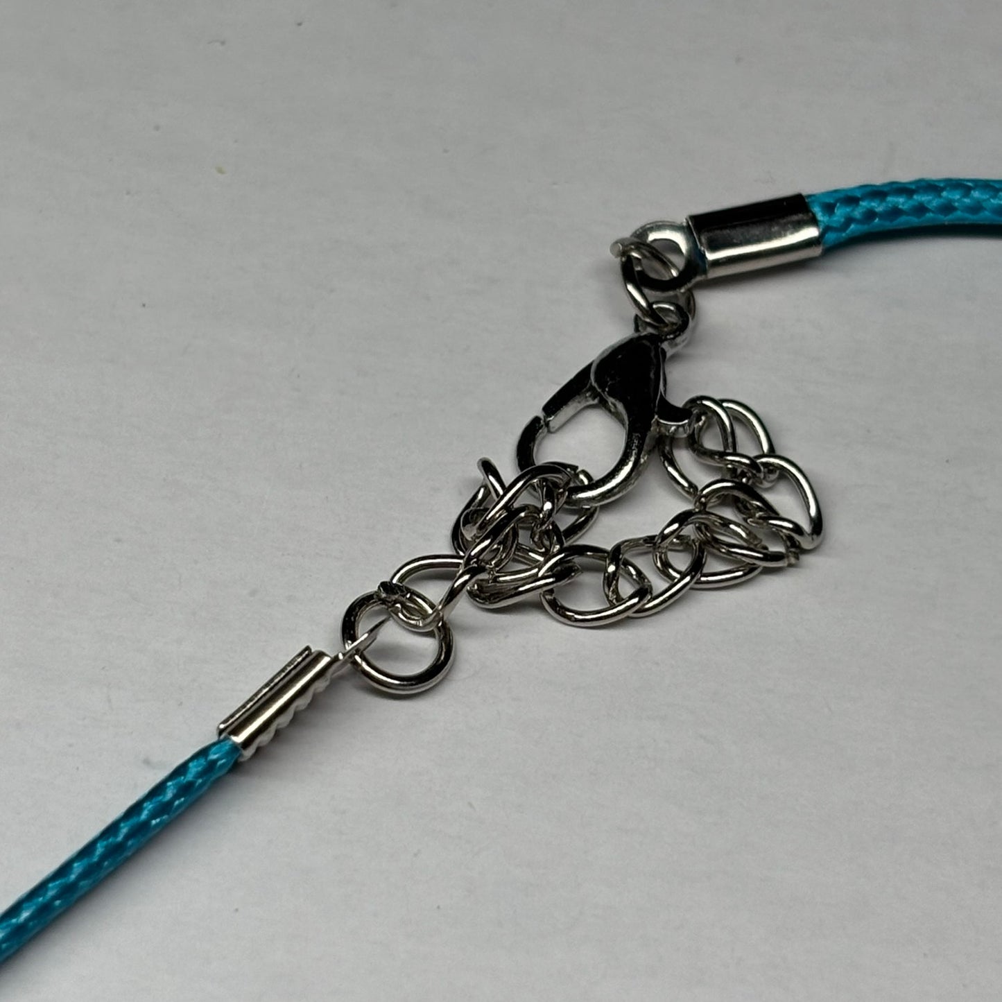 Light Blue Knight - Handmade Resin Chess Necklace