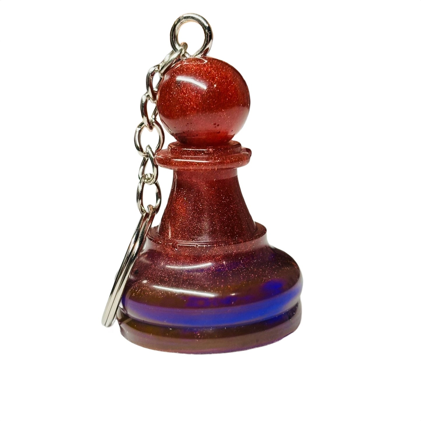 Beautiful Violet Pawn - handmade Resin Keychain - Large Edition