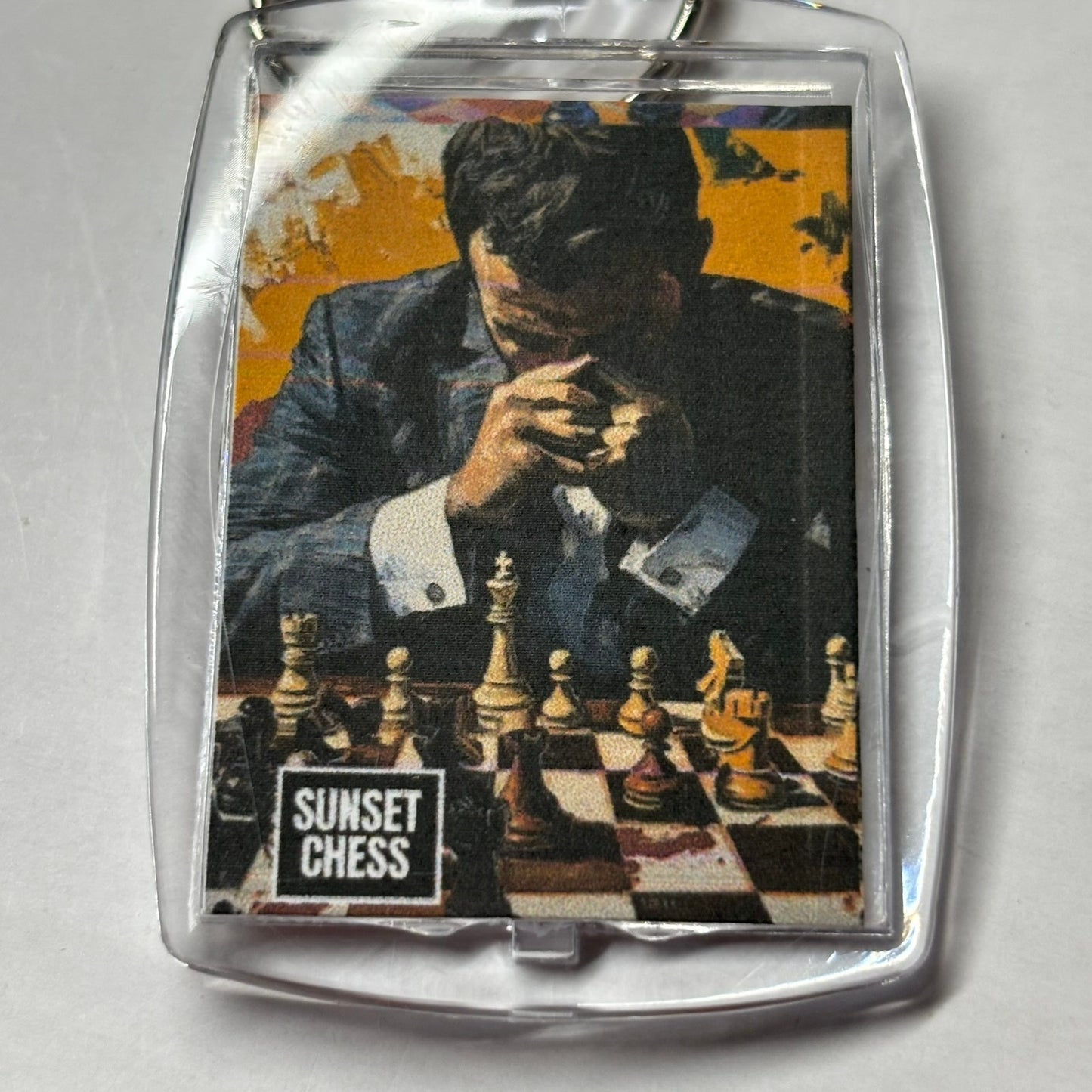 Heavy Thoughts - Chess  Photo Keychain