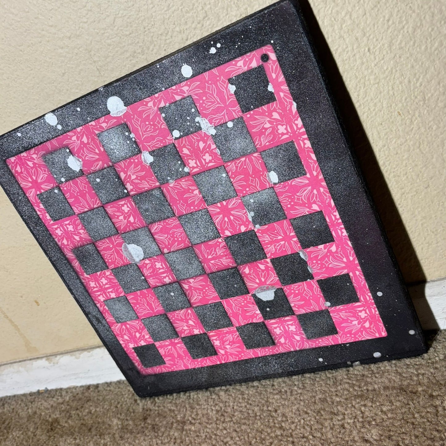 Classy Red - Scrapbook Chess Board
