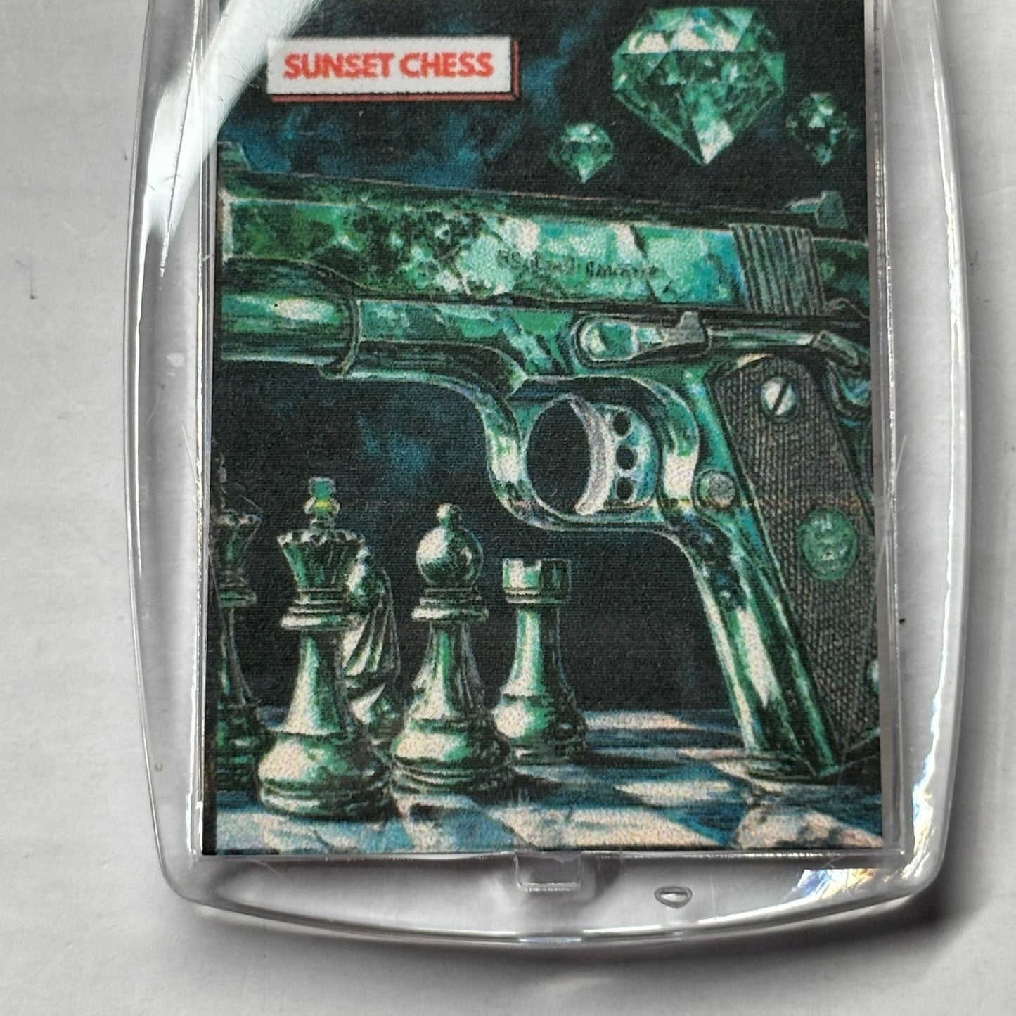 Green Blaster - Chess  Photo Keychain