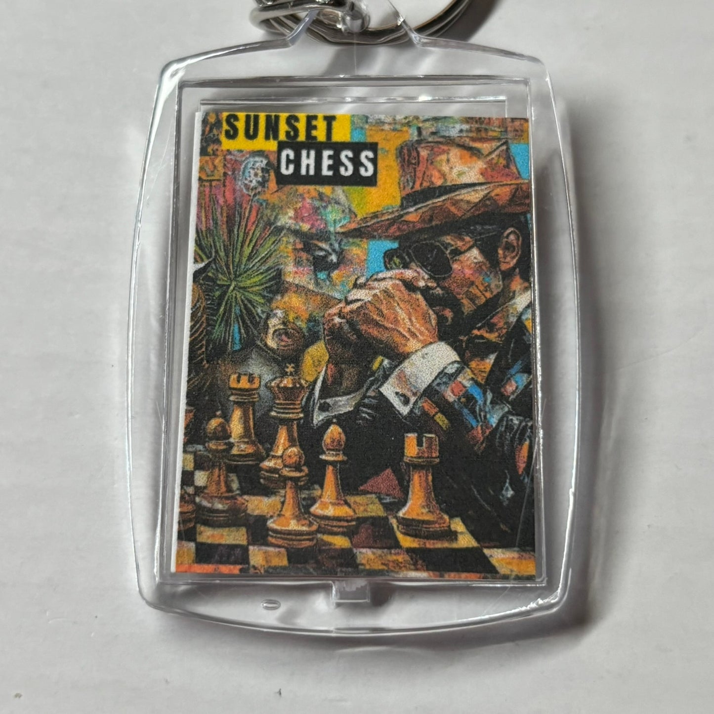 Macho Man - Chess  Photo Keychain