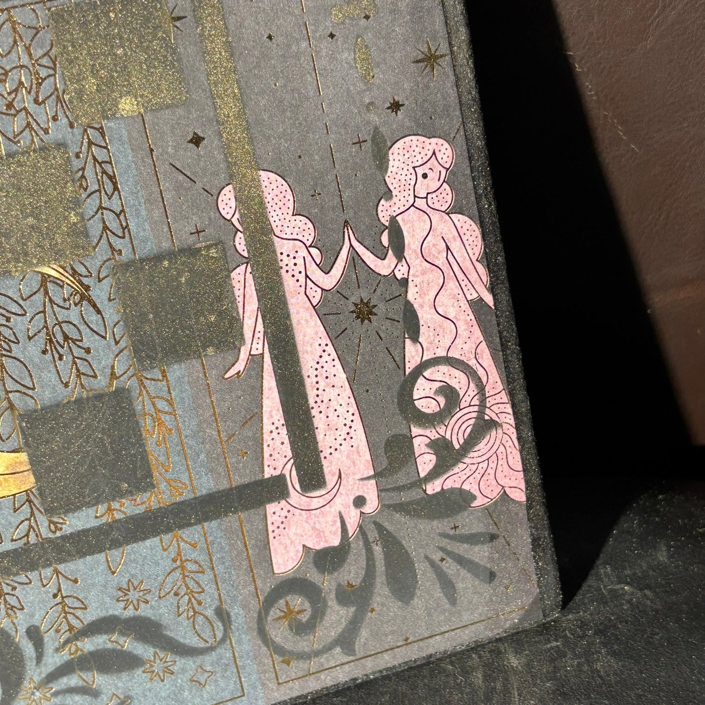 Midnight Collage - Scrapbook Chess Board