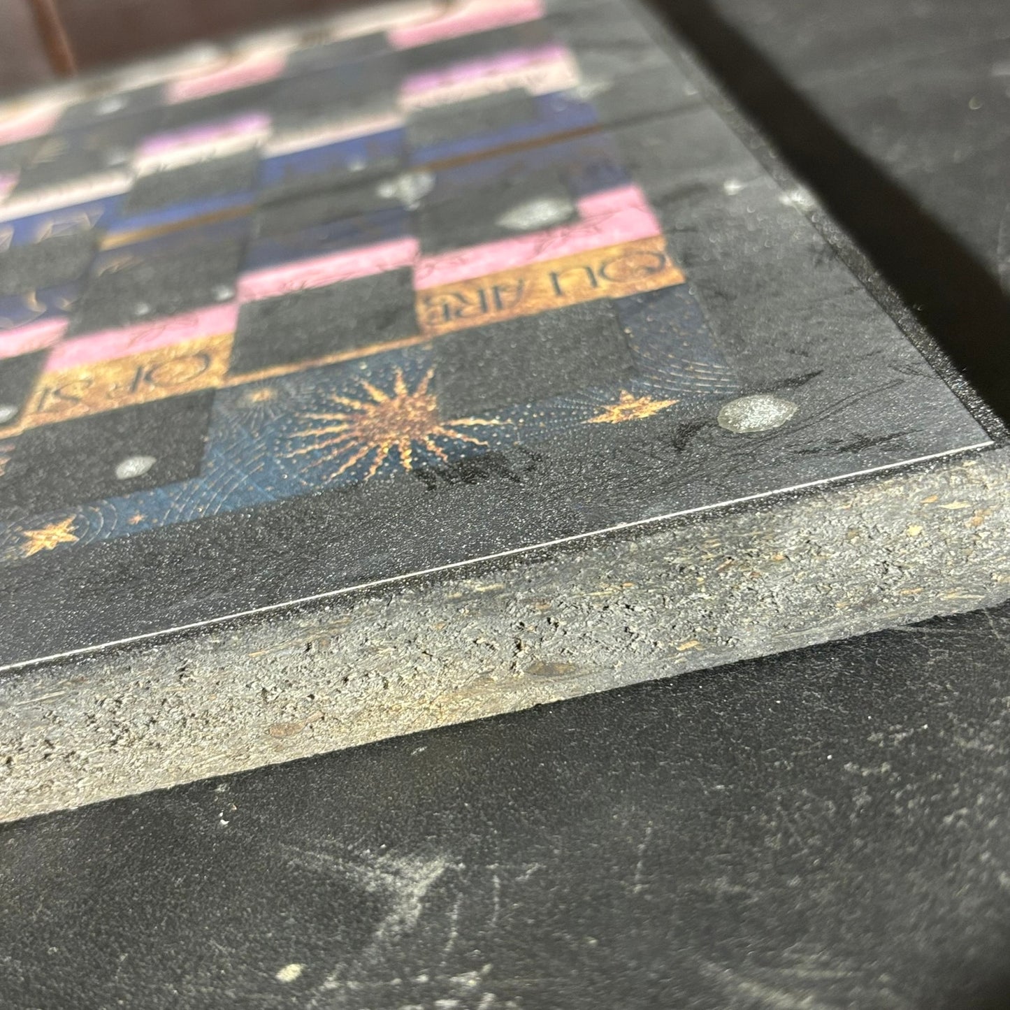 Sparkle Space - Scrapbook Chess Board