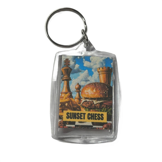 Fast Food - Chess  Photo Keychain