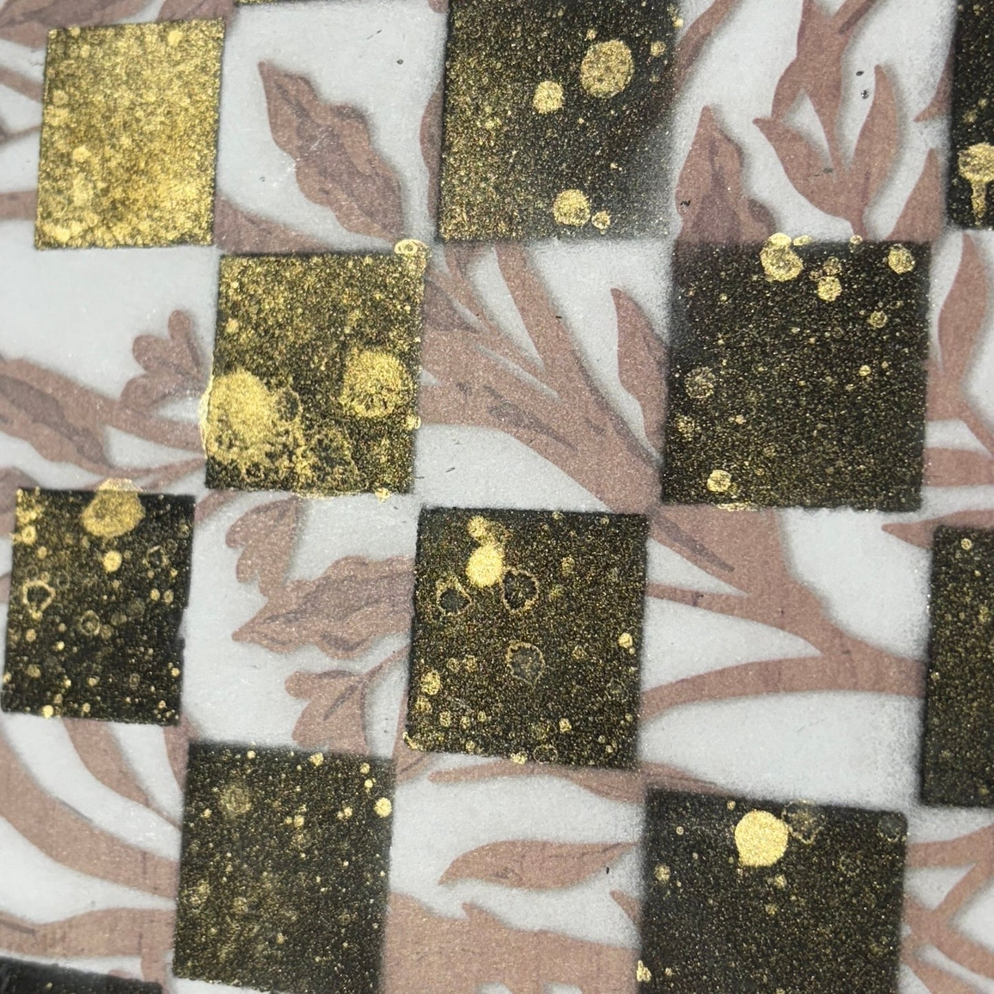 Golden Brown - Scrapbook Chess Board