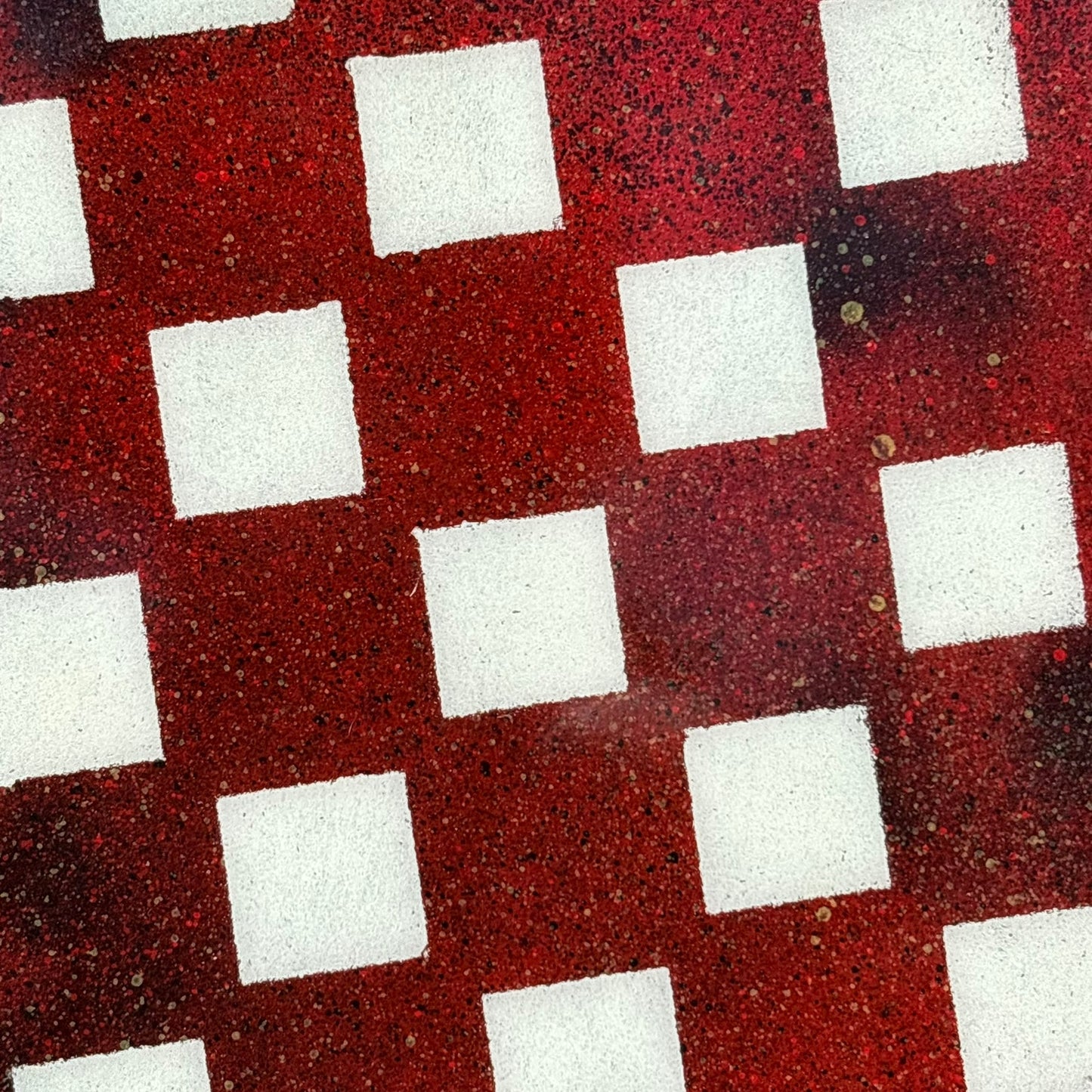 Red Space - Resin Coated Chess Board