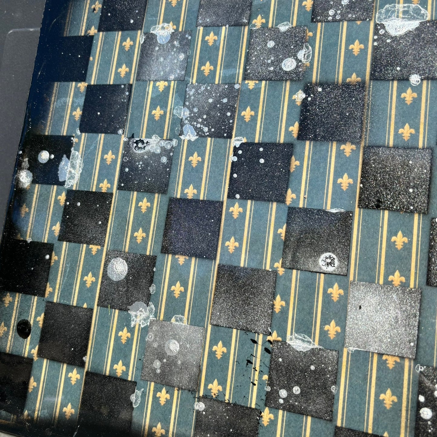 Vintage Green - Resin Coated Chess Board