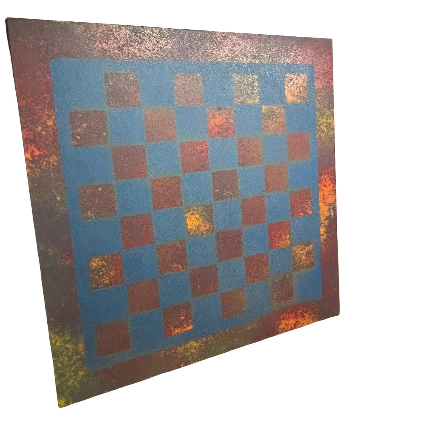 Rustic Navy Blue - Painted Chess Board