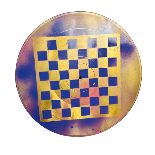 Purple & Gold - Vinyl Chess Board