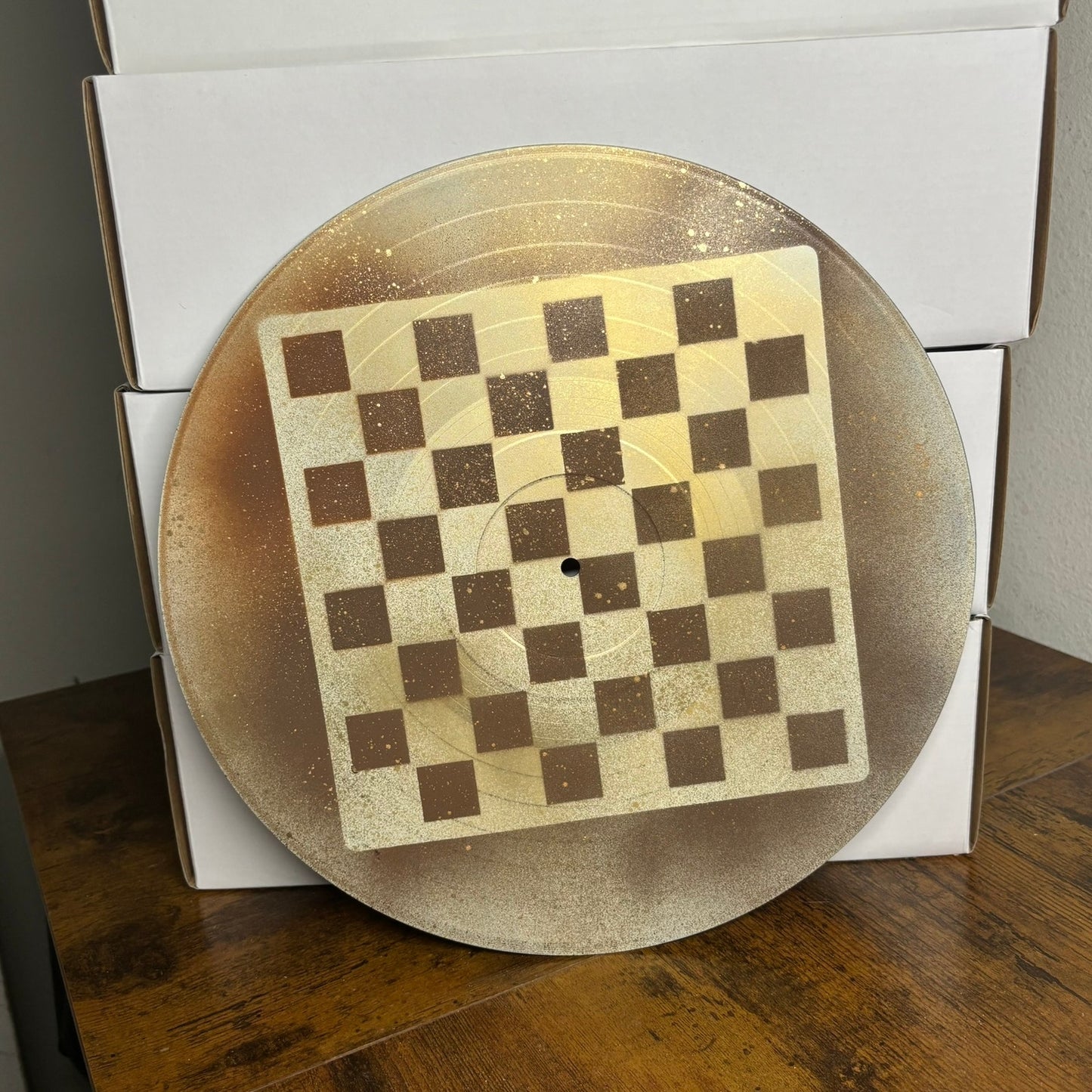 Champagne Gold - Vinyl Chess Board