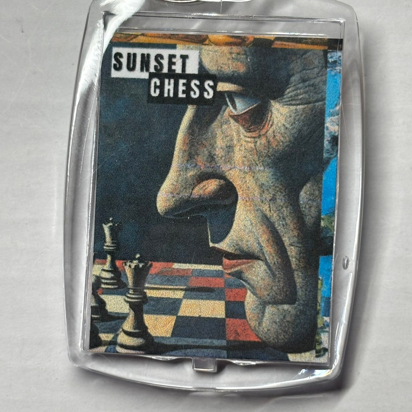 The Stoic - Chess  Photo Keychain