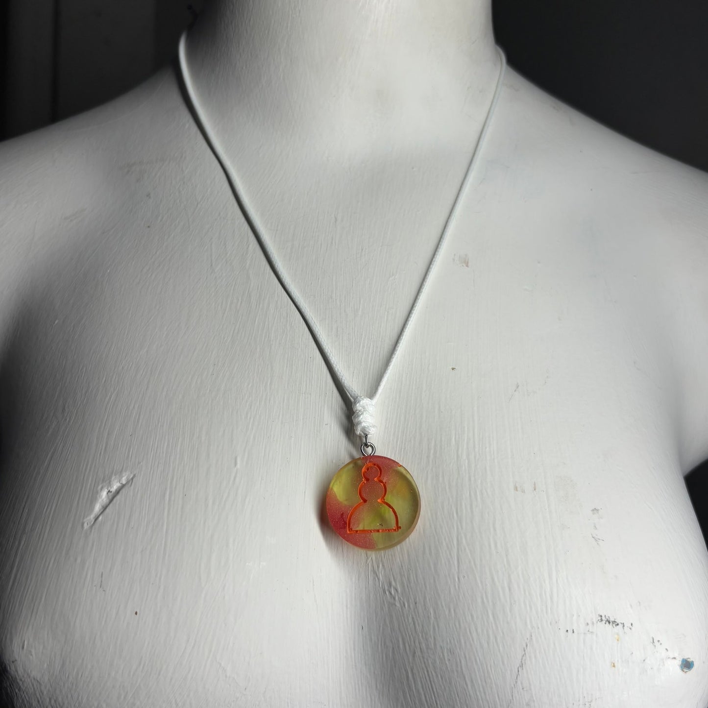 Gummy Pawn - Handmade Resin Chess Necklace