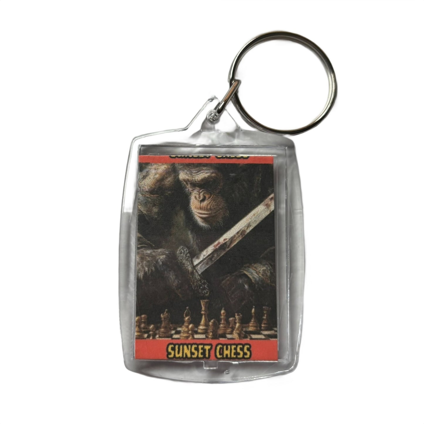 Warrior Ape - Chess  Photo Keychain