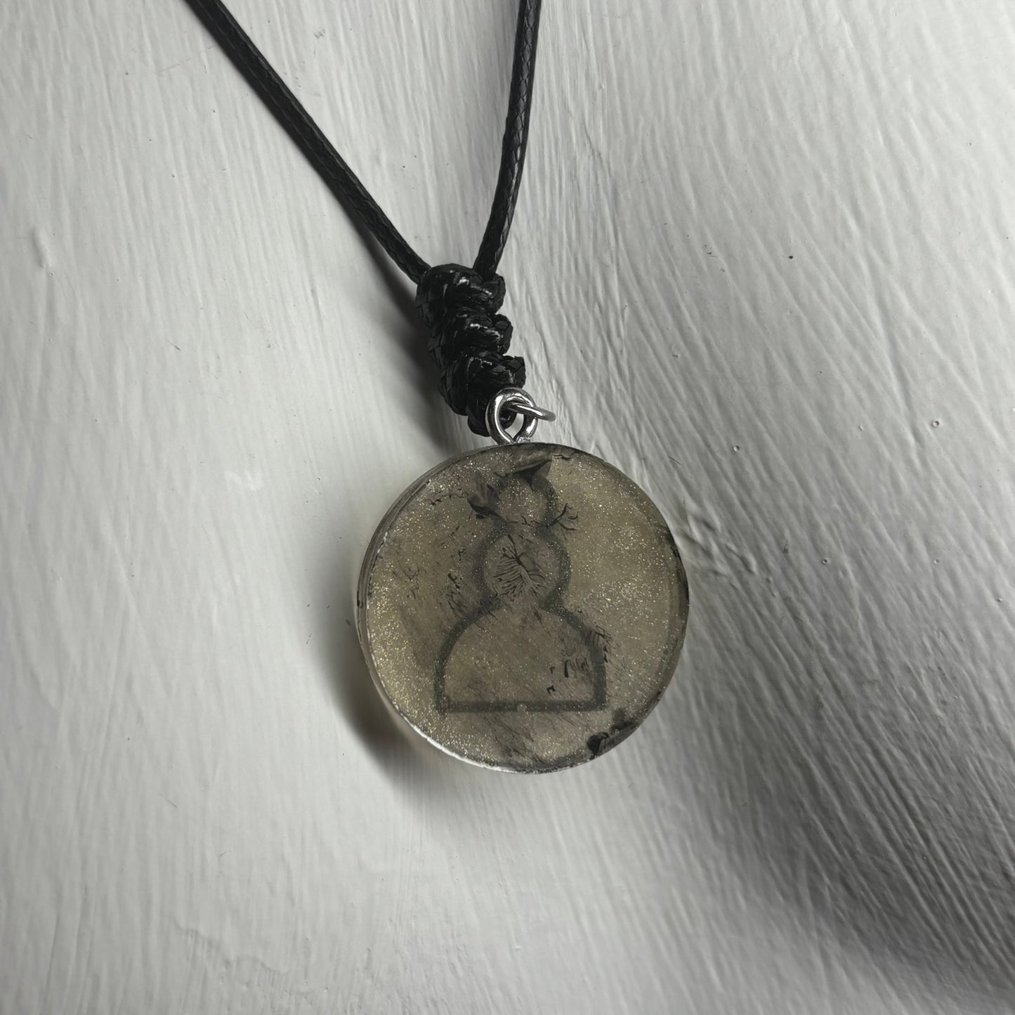 Silver Pawn - Handmade Resin Chess Necklace