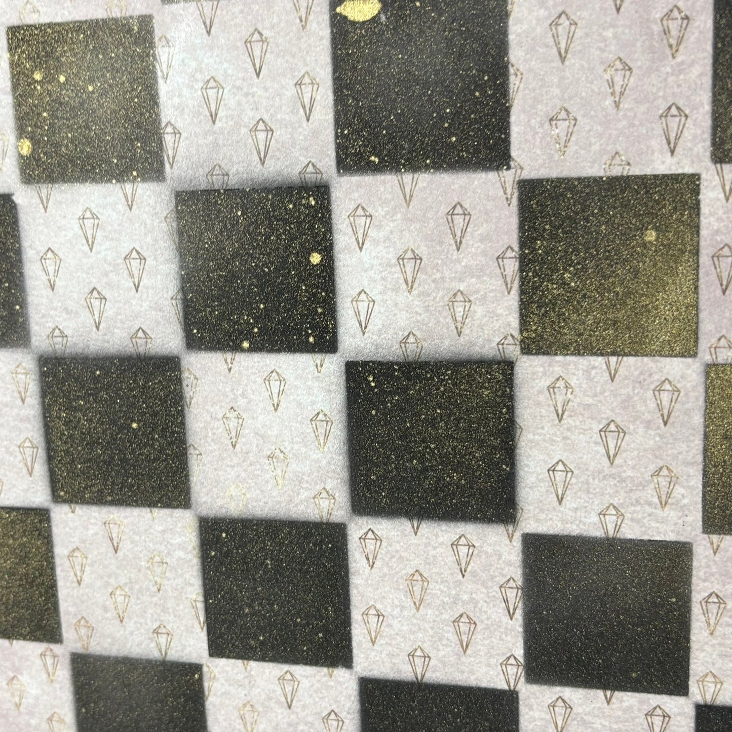 Mini Crystals Pattern - Scrapbook Chess Board