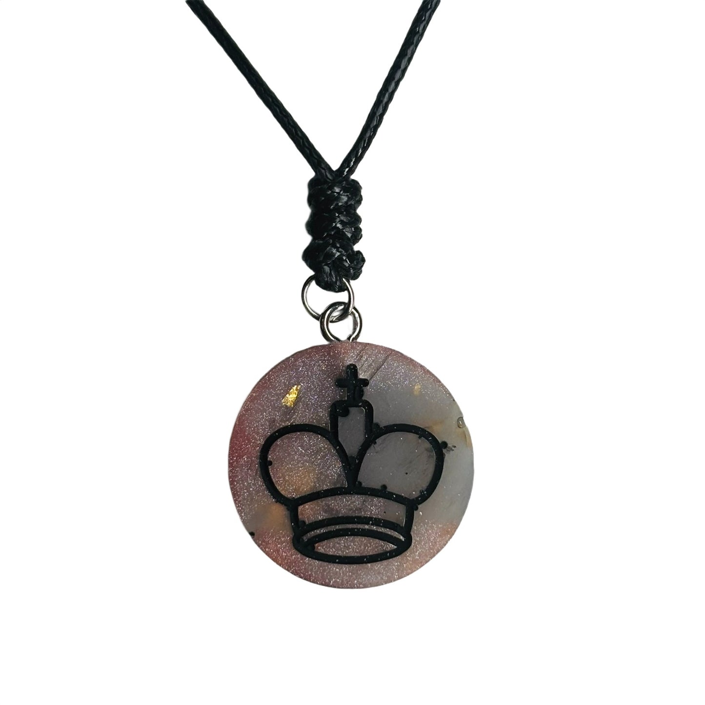 Classic King - Handmade Resin Chess Necklace