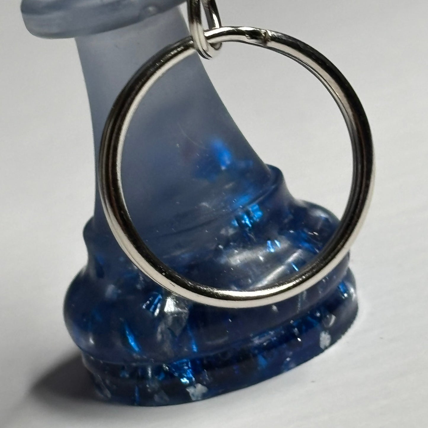 Light Blue Queen - Handmade Resin Keychain