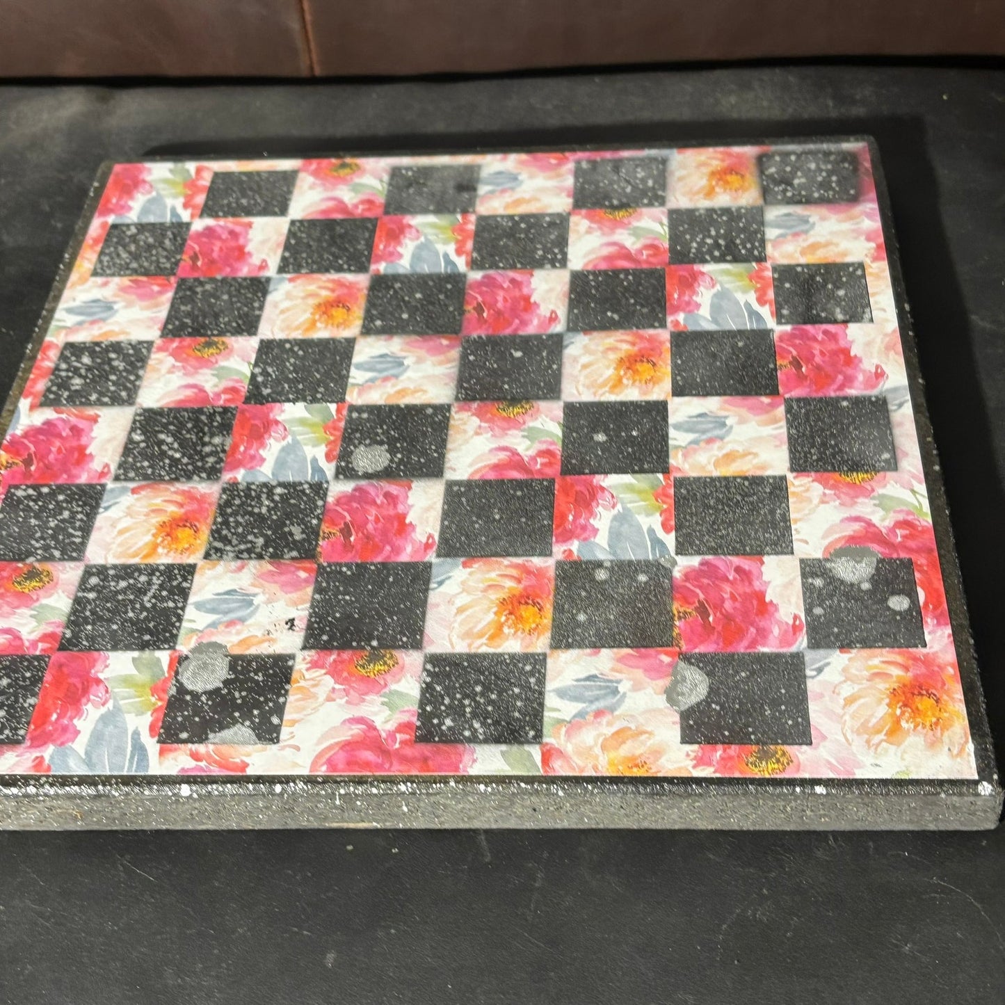 Misty Garden - Scrapbook Chess Board