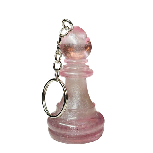 Splendid Pink Bishop - Handmade Resin Keychain - Large Edition