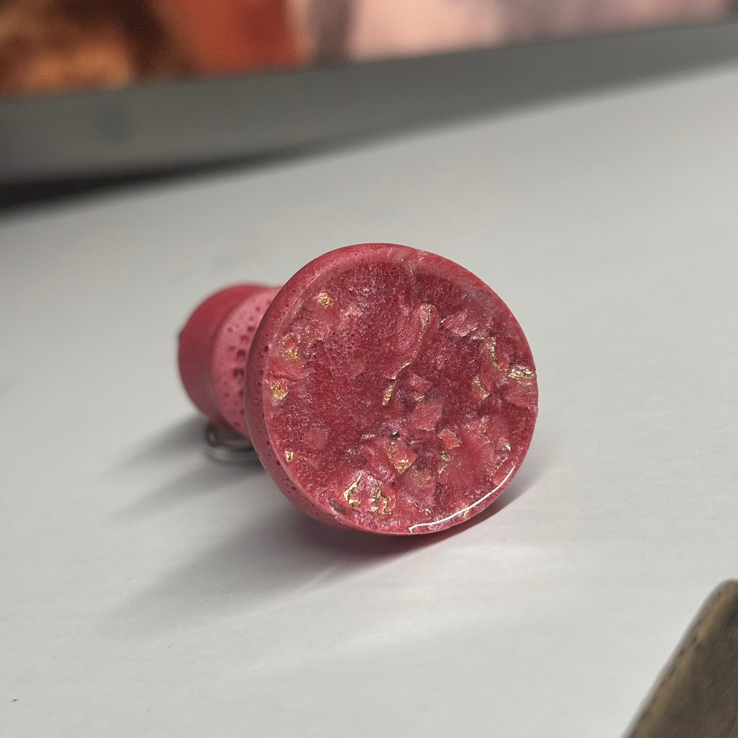 Pink King - Handmade Resin Keychain