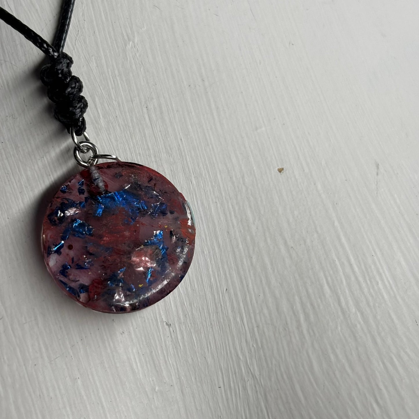 Crystal Bishop - Handmade Resin Chess Necklace