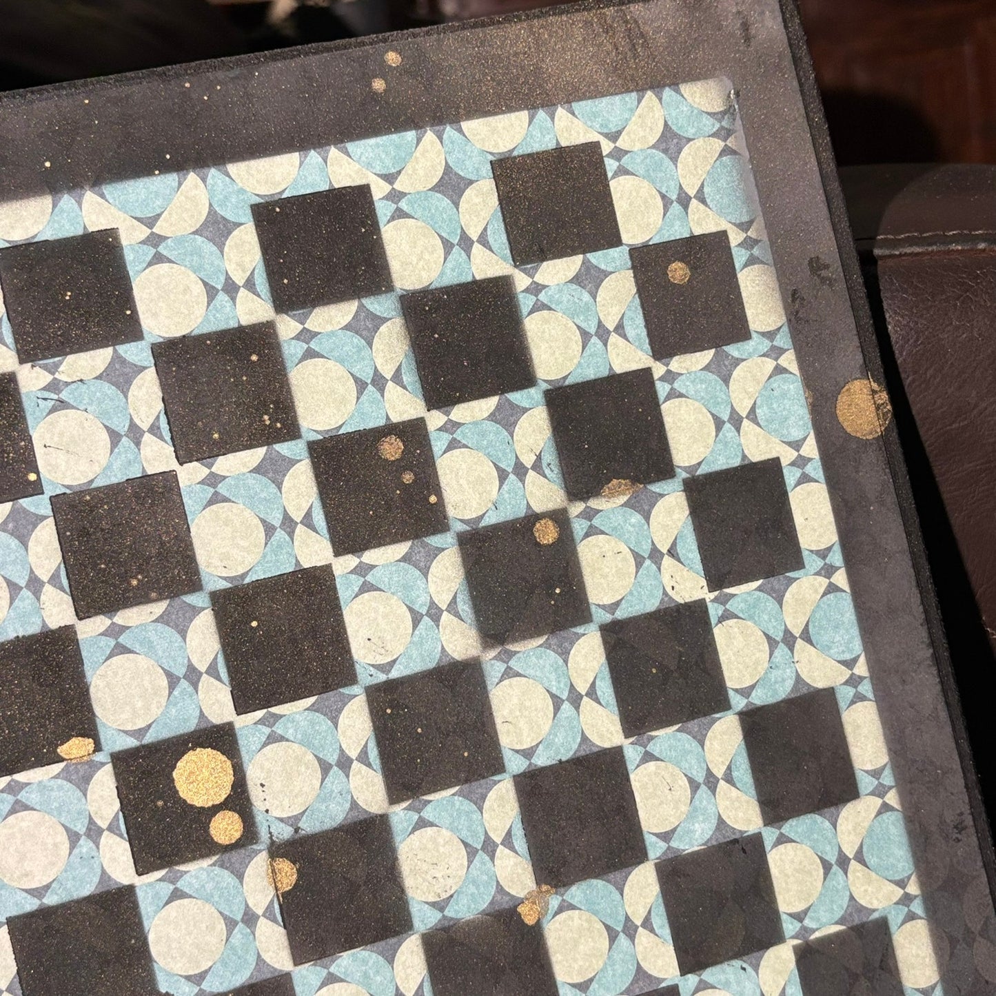 Simple Green - Scrapbook Chess Board