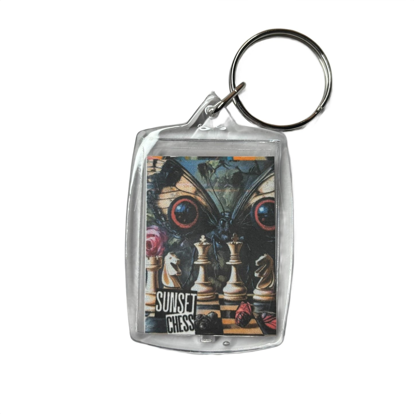Butterfly Wings - Chess  Photo Keychain