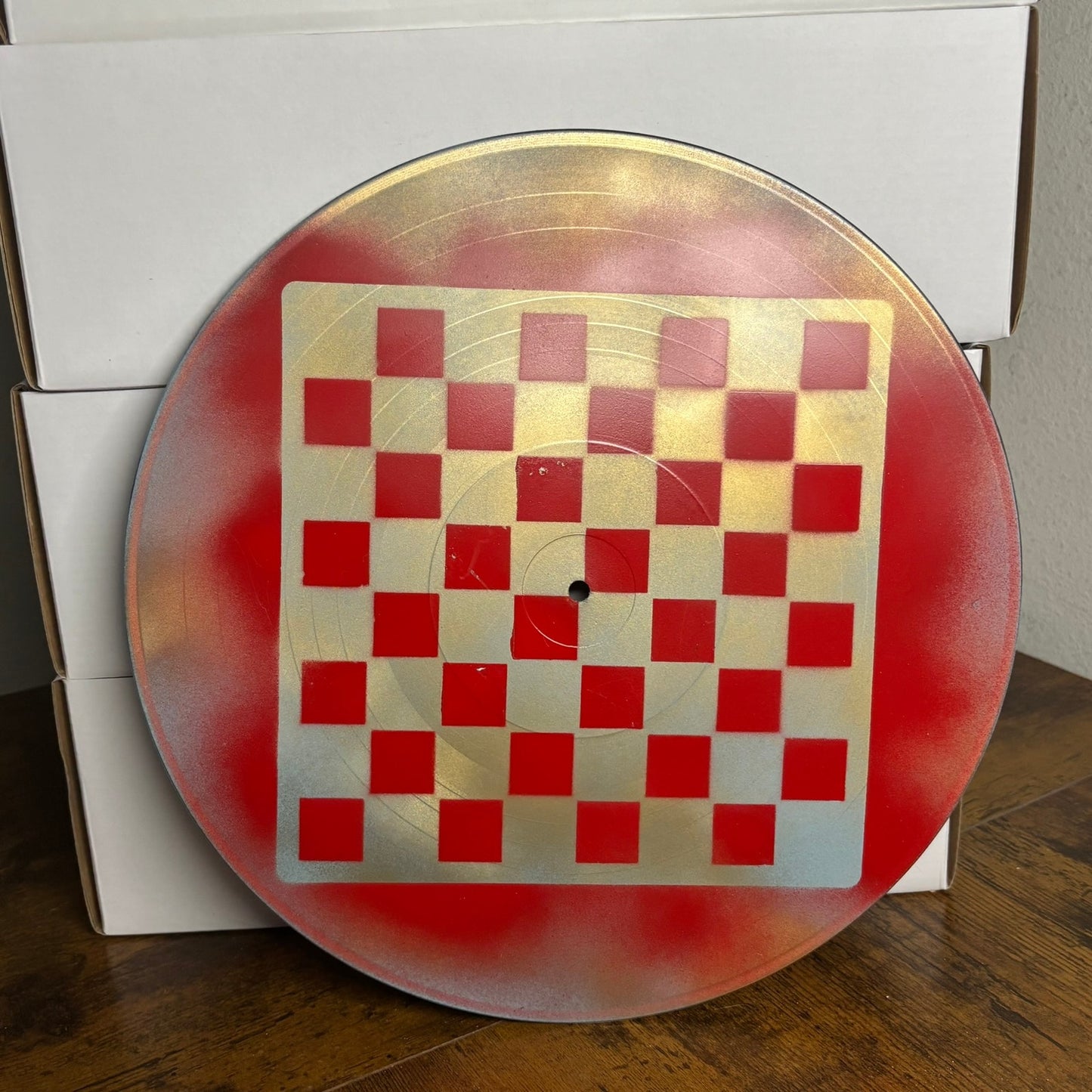 Cherry Red Mist - Vinyl Chess Board