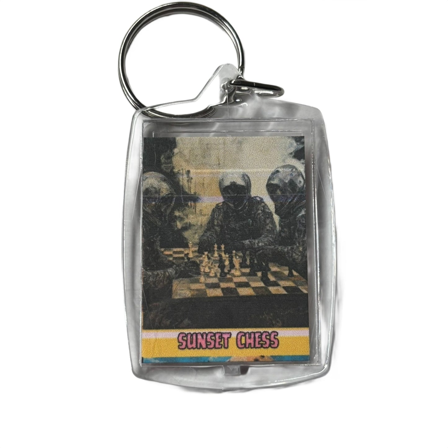 Mystery Men - Chess  Photo Keychain