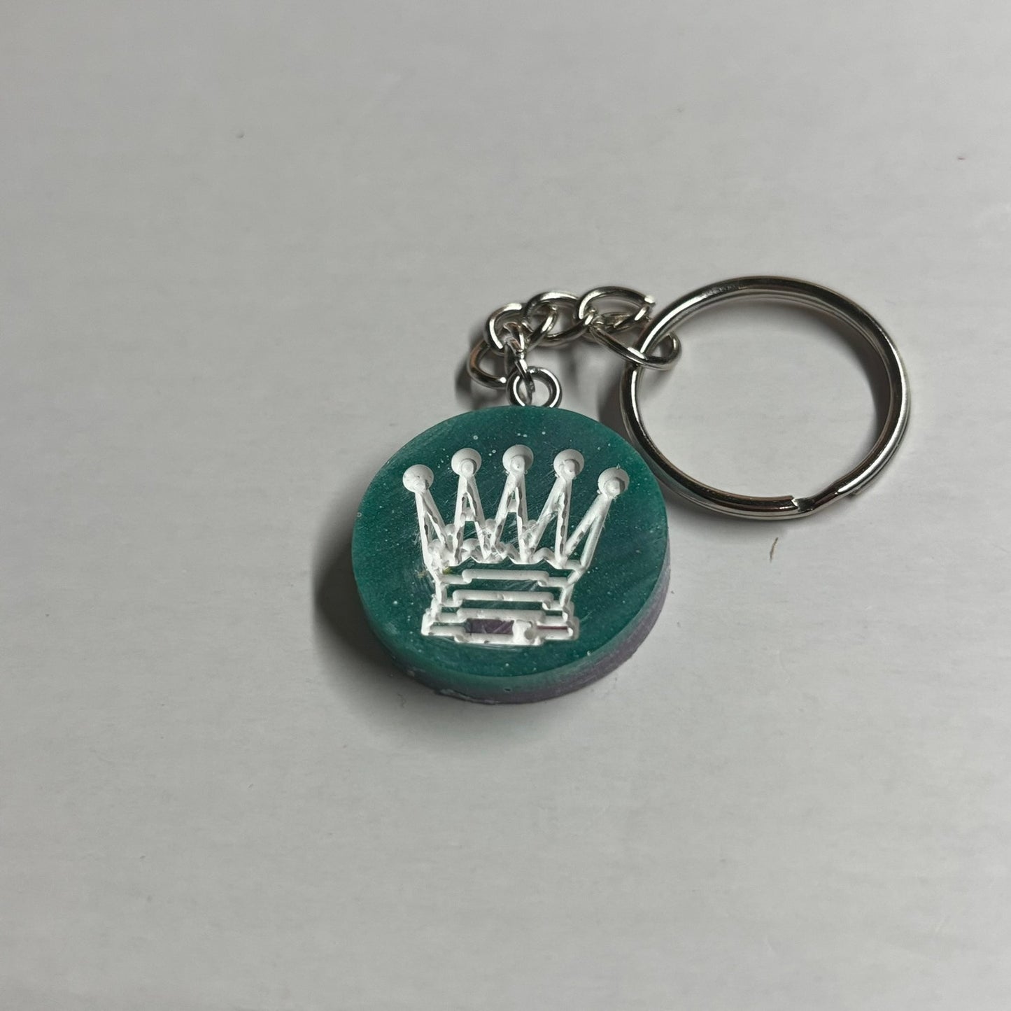 Aquatic Green Queen - Handmade Resin Keychain