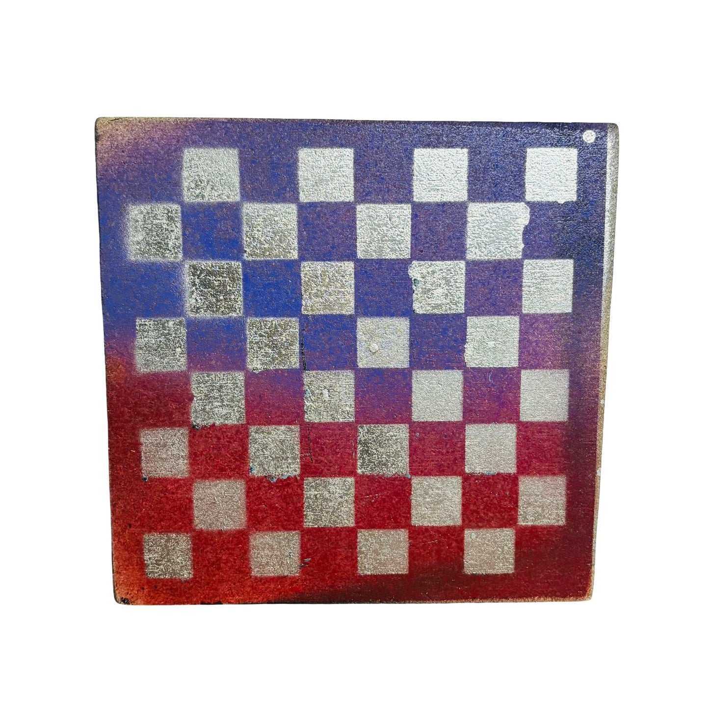 Red & Purple Chrome - Painted Double Sided Chess Board
