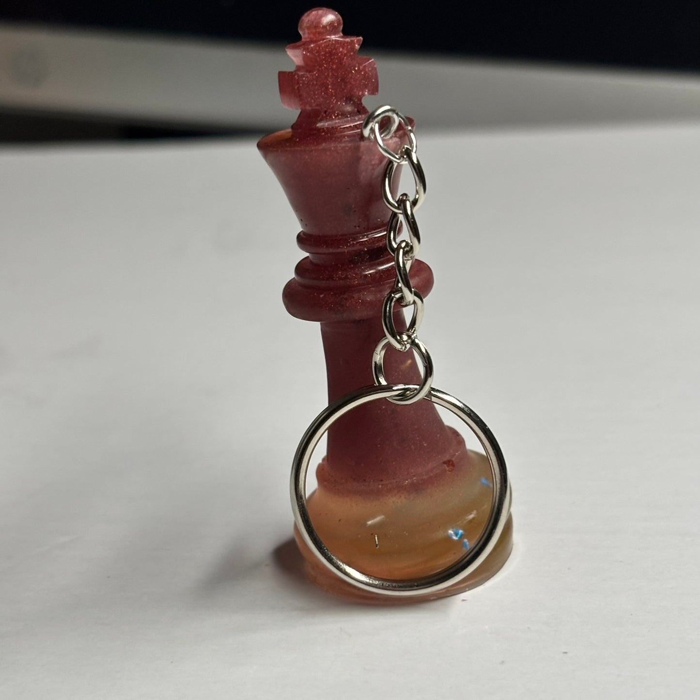 Crimson Red King - Handmade Resin Keychain