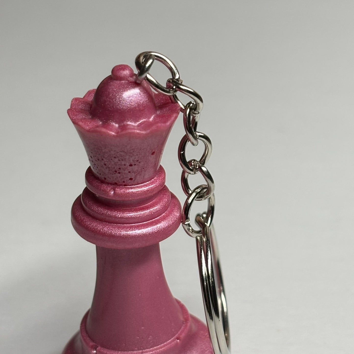 Pretty Pink Queen - Handmade Resin Keychain