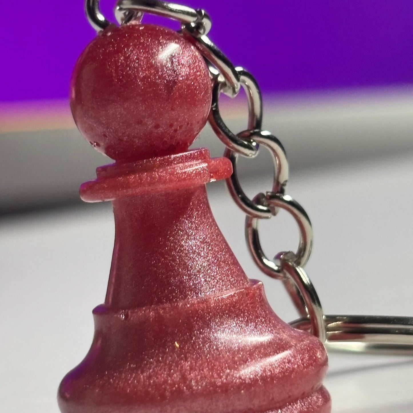 Sweet Red Pawn - Handmade Resin Keychain
