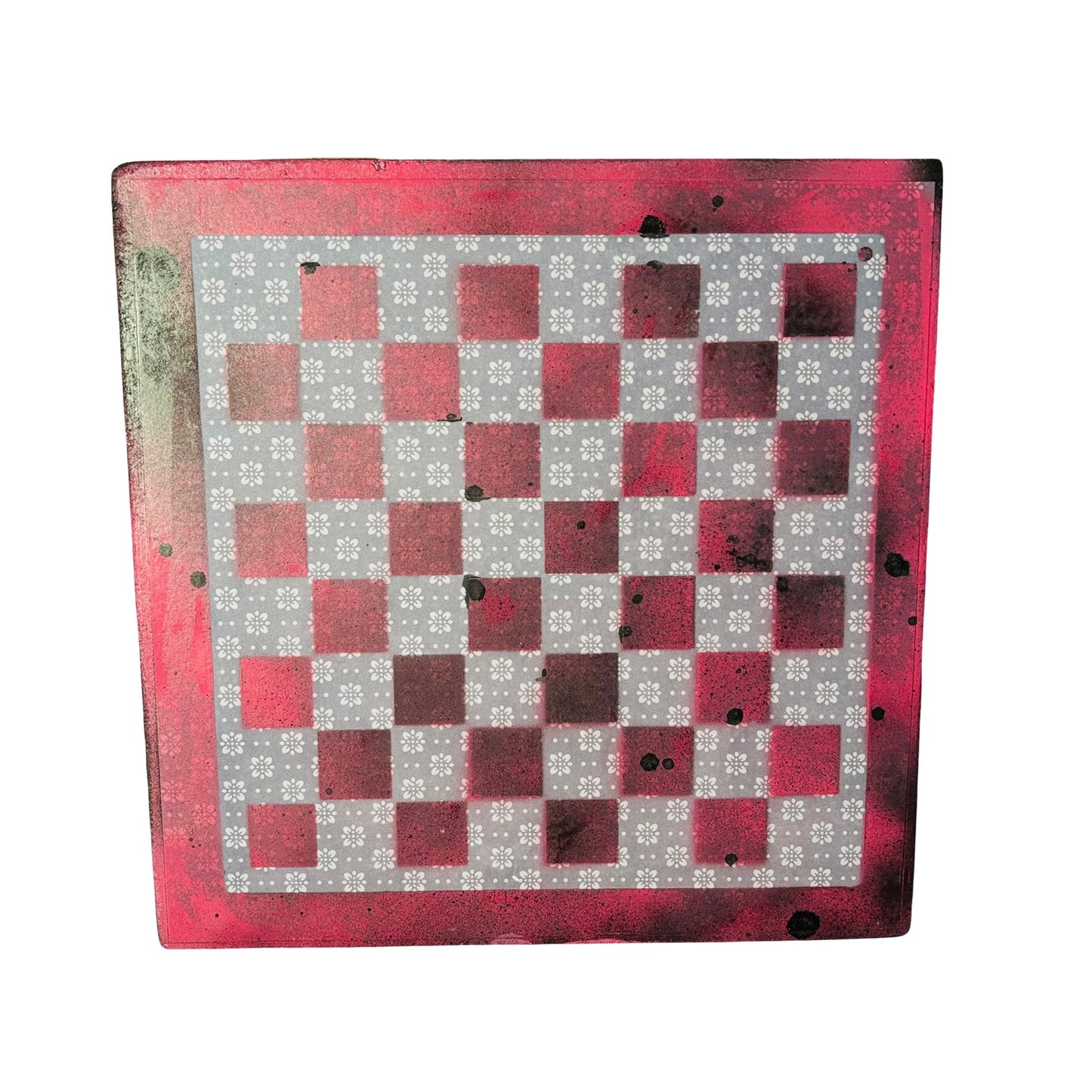 Vintage Purple/Pink - Scrapbook Chess Board