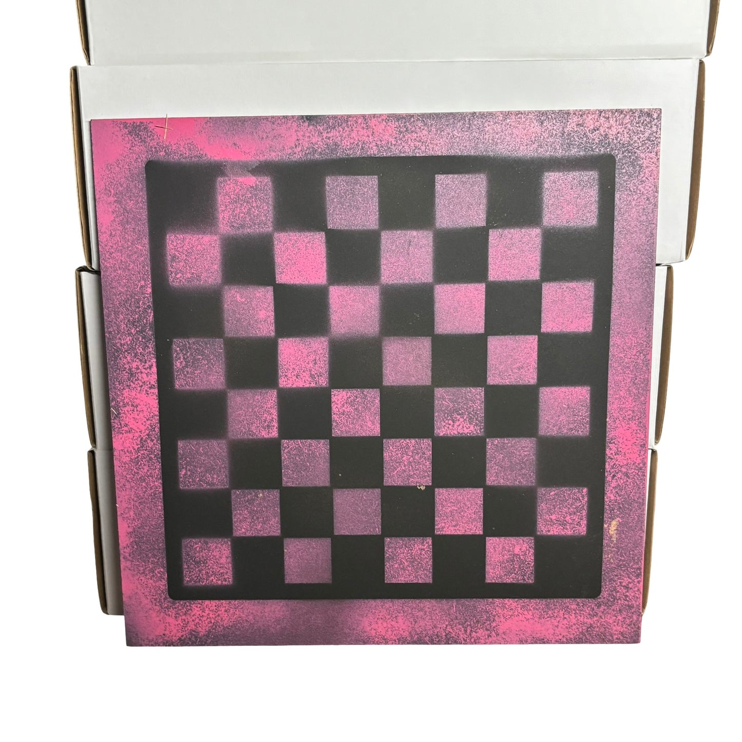 Pink & Black - Painted Chess Board