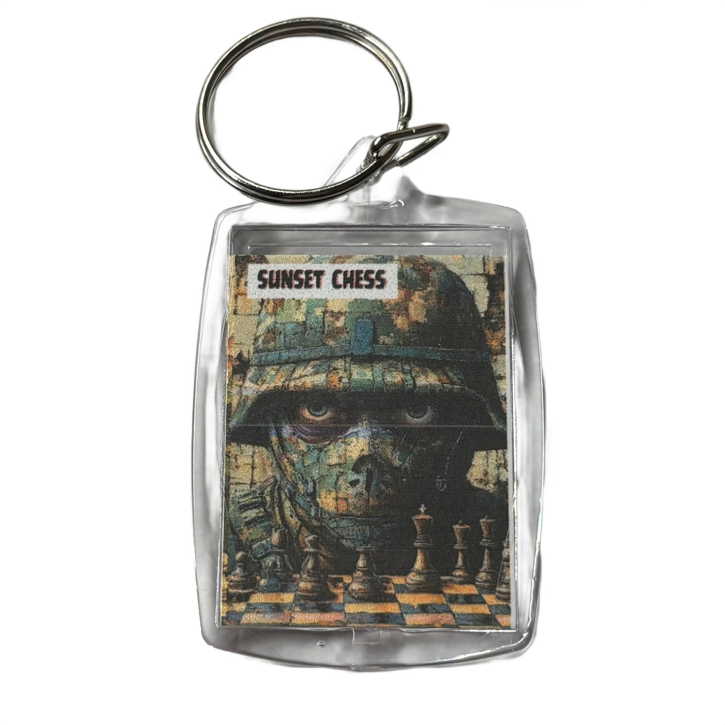 Army Man - Chess  Photo Keychain