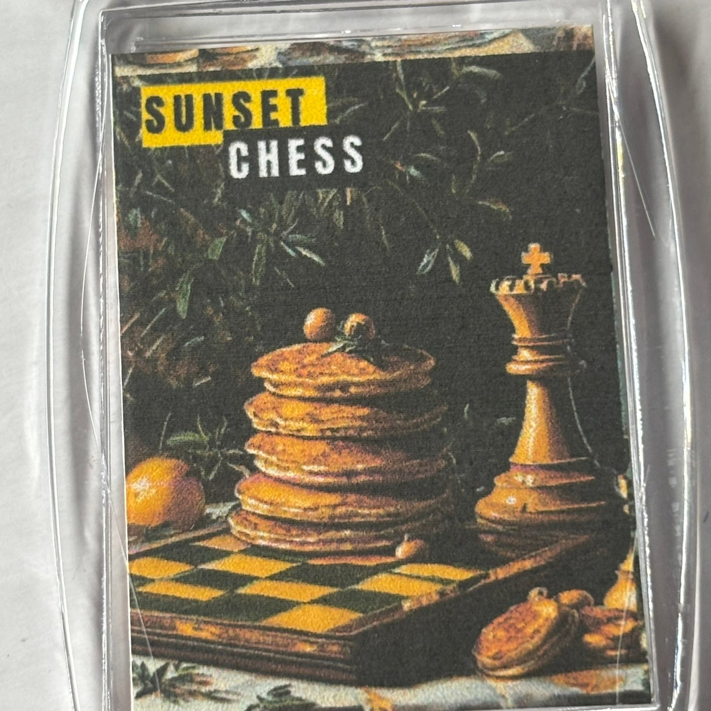 Pancakes - Chess  Photo Keychain