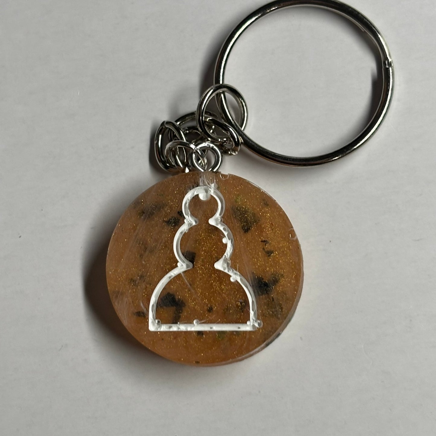 Spotted Orange Pawn - Handmade Resin Keychain