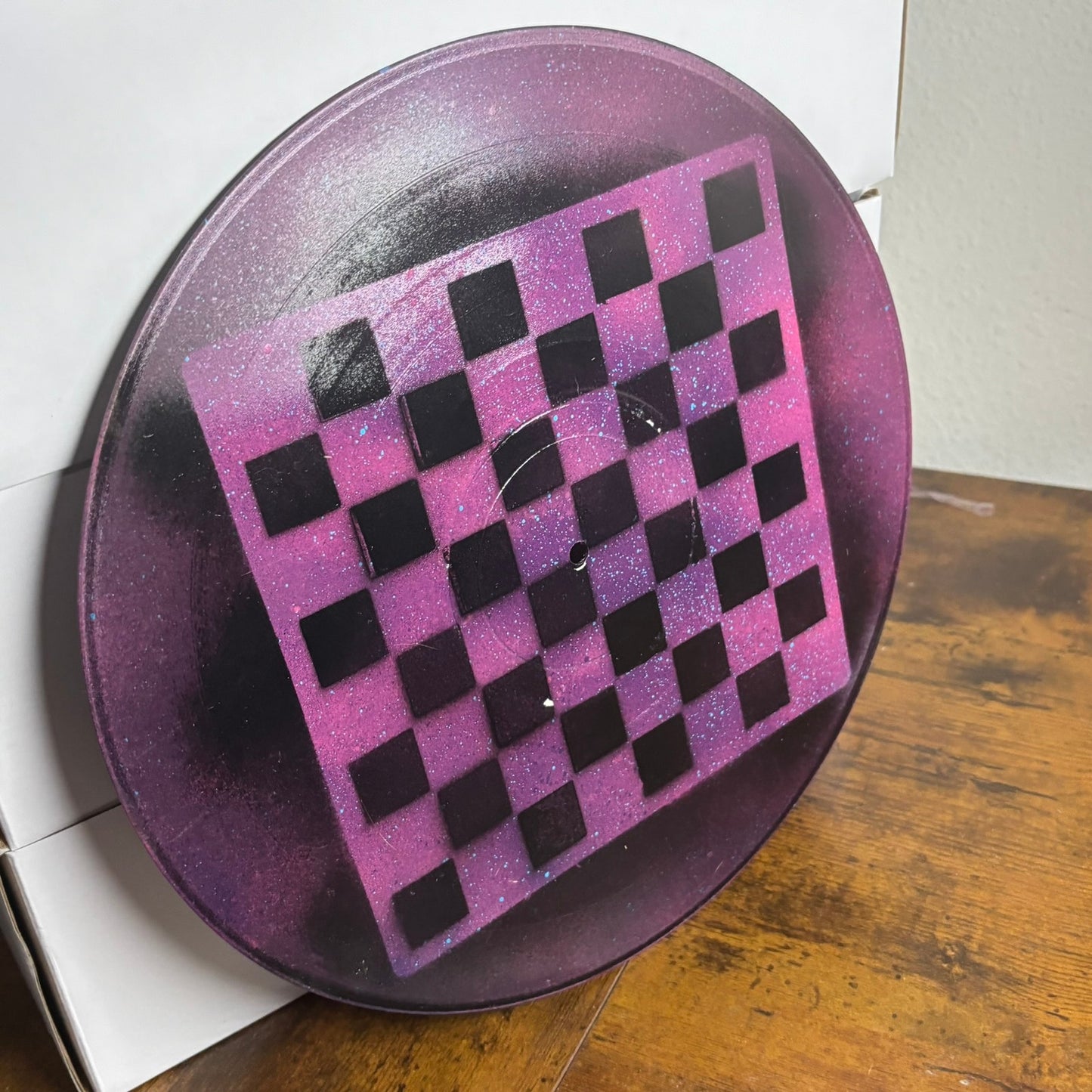 Dark Purple Void - Vinyl Chess Board