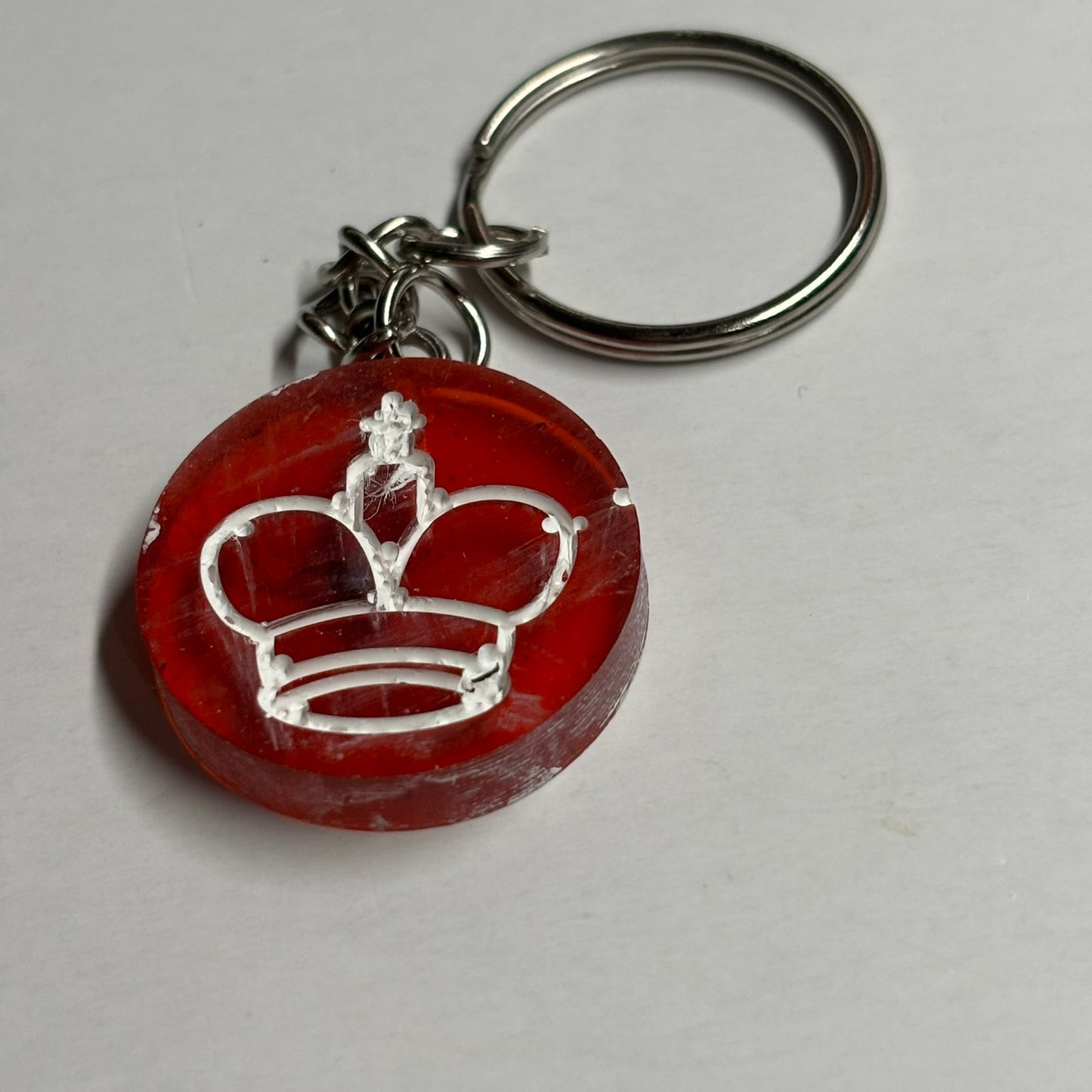 Cherry Translucent Red - Handmade Resin Keychain - Flat Edition