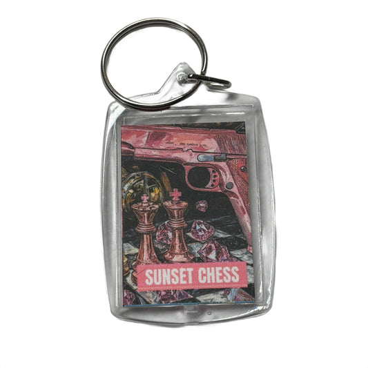 Pink Beauty - Chess  Photo Keychain