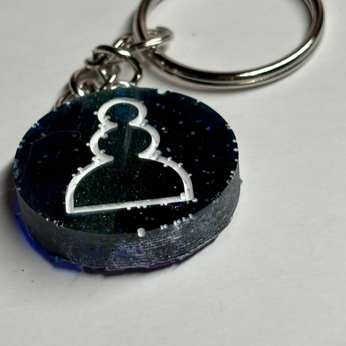 Midnight Pawn - Handmade Resin Keychain