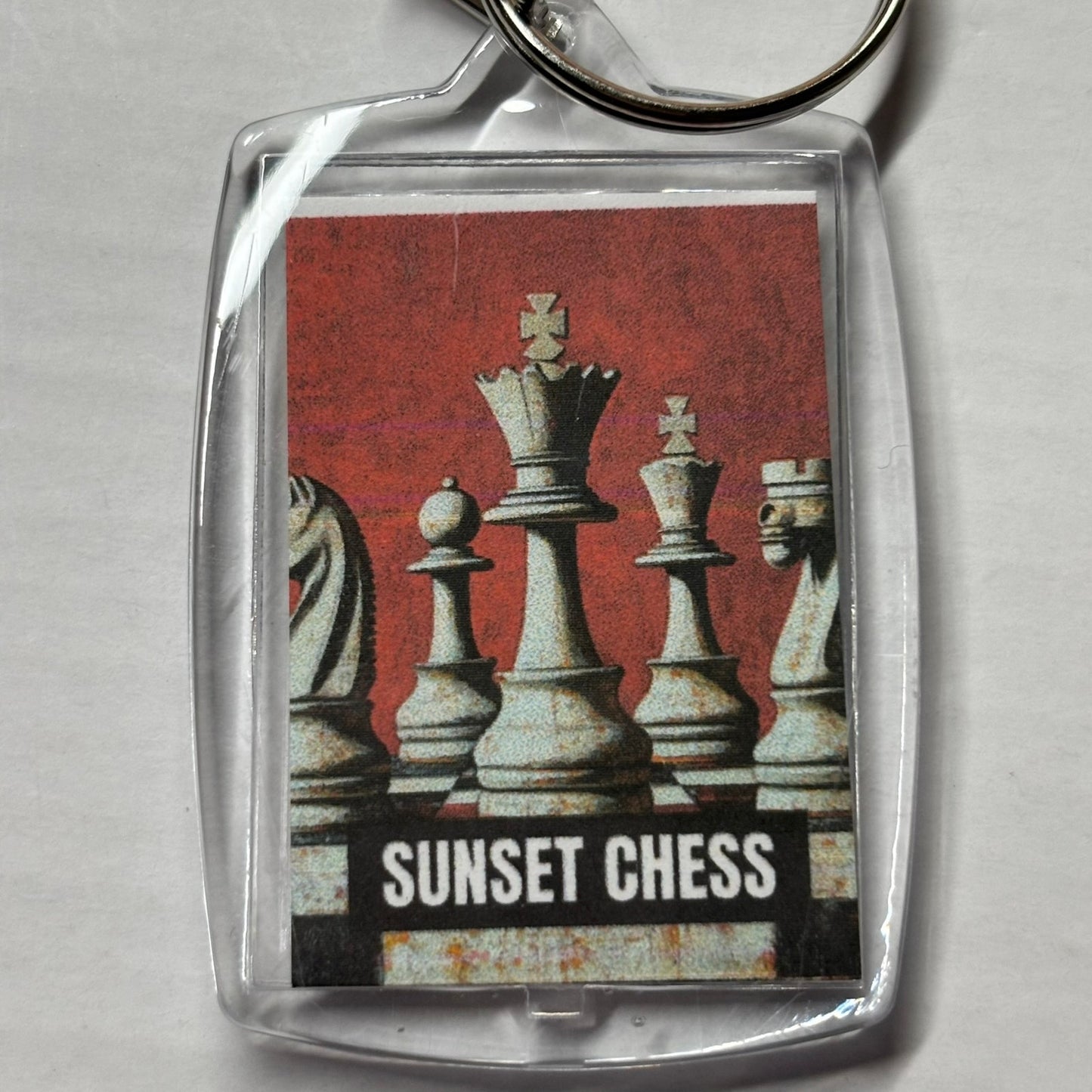 Red Carpet - Chess  Photo Keychain