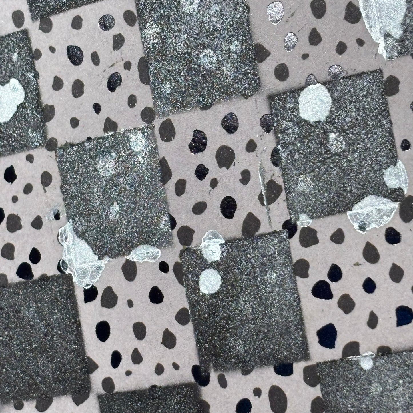 Spotted Print - Scrapbook Chess Board