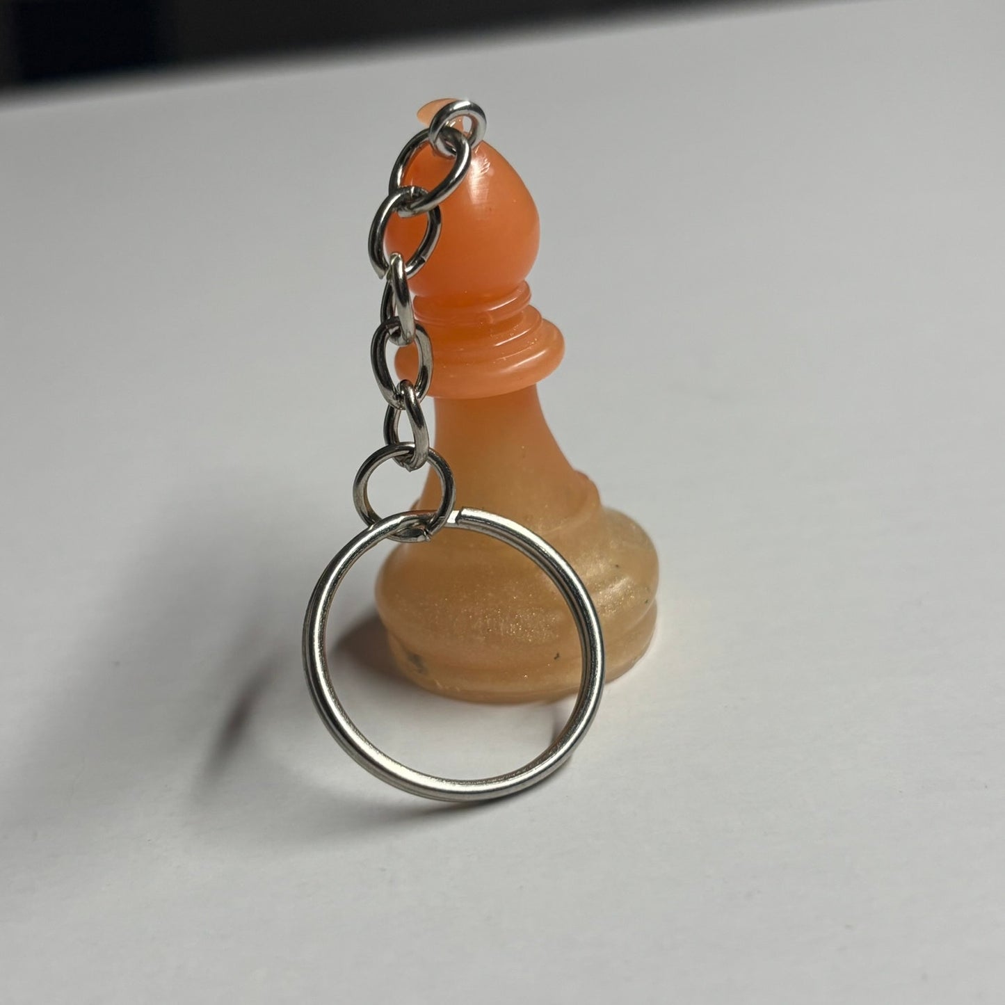 Orange Cream Bishop - Handmade Resin Keychain