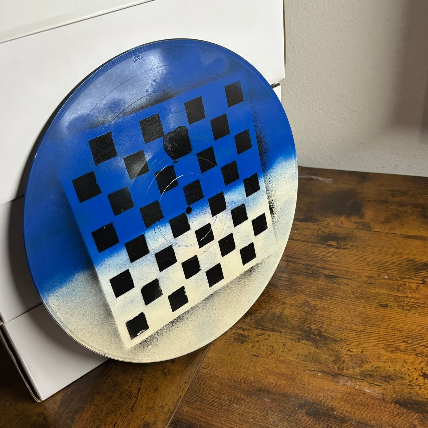 Blue Cream Half Style - Vinyl Chess Board